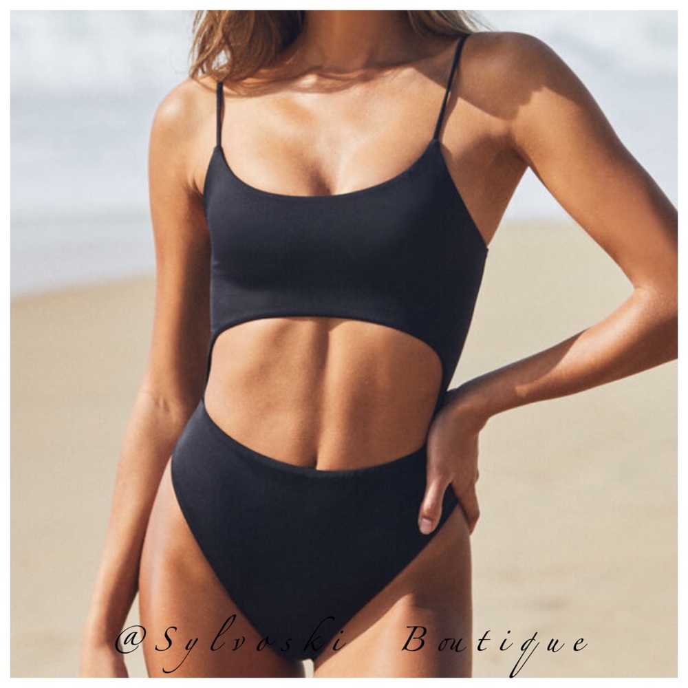 🔥 La Hearts Zip Keyhole One Piece Swimsuit NWT - Picture 4 of 8
